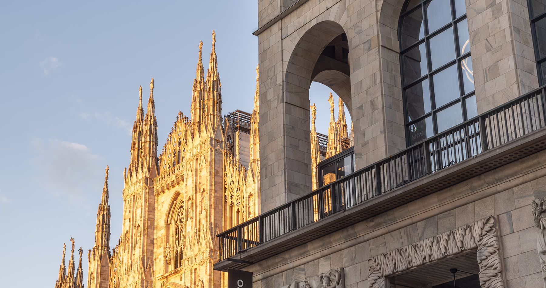 Museo del Novecento at Palazzo dell’Arengario beside the Duomo di Milano in Piazza del Duomo.