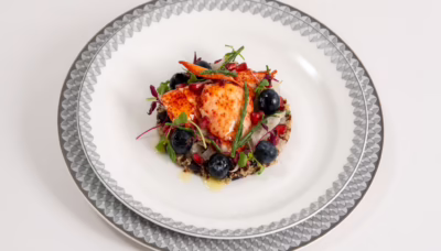 Singapore Airlines First Class citrus marinated lobster